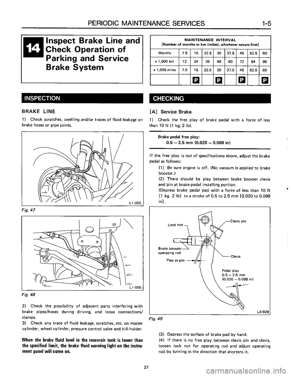 SUBARU LEONE 1989  Service Repair Manual 