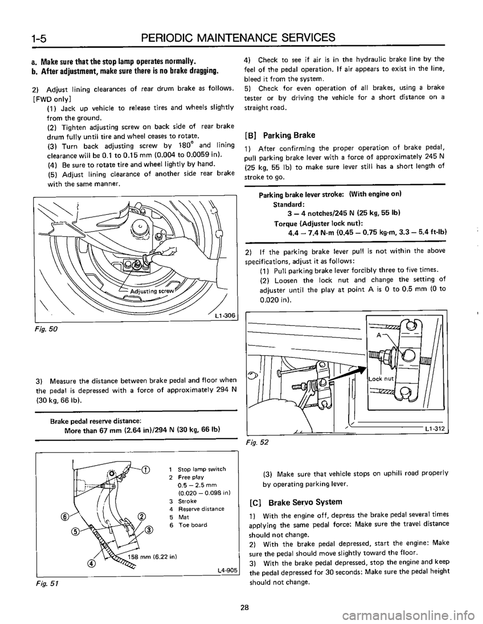 SUBARU LEONE 1989  Service Repair Manual 