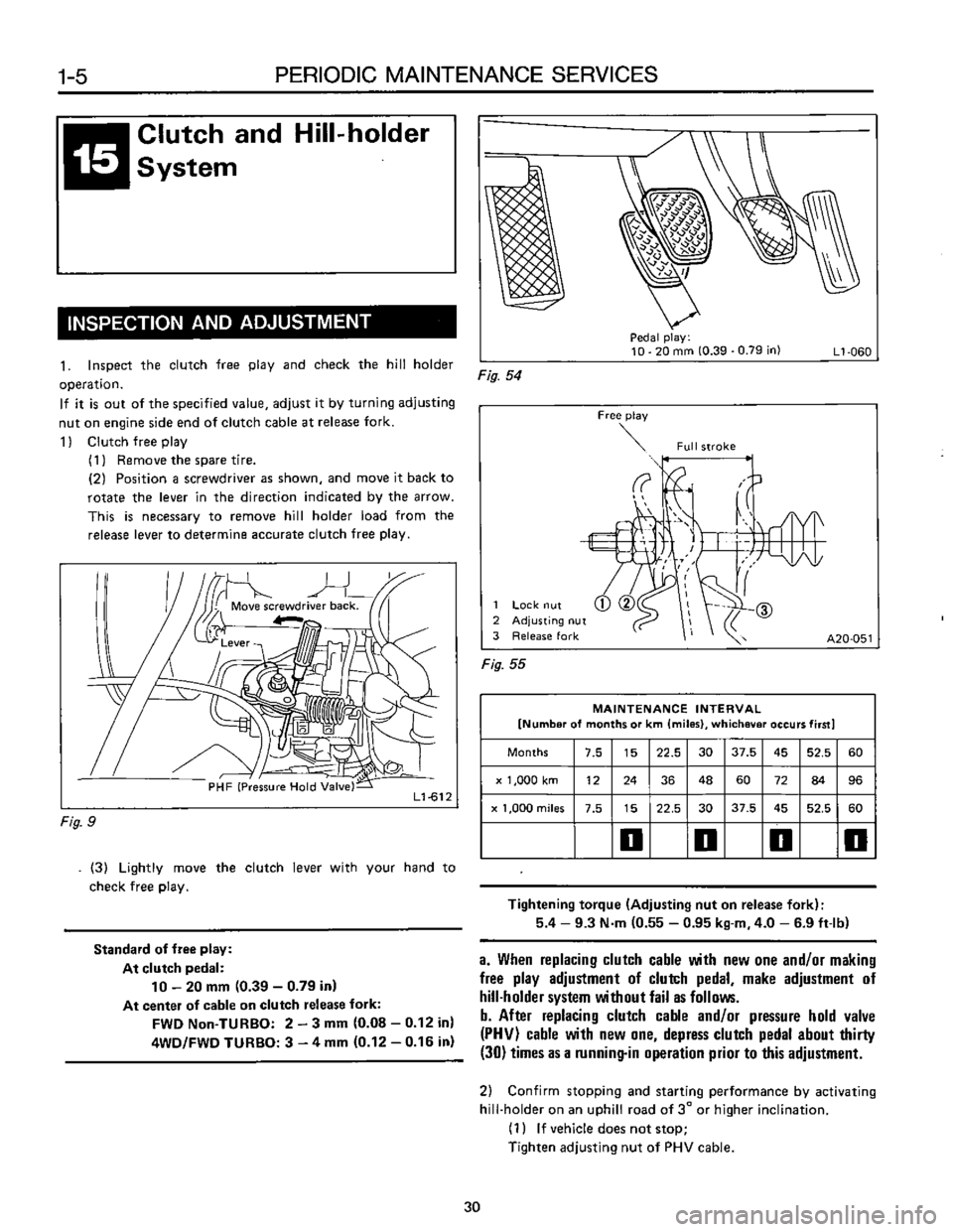 SUBARU LEONE 1989  Service Repair Manual 