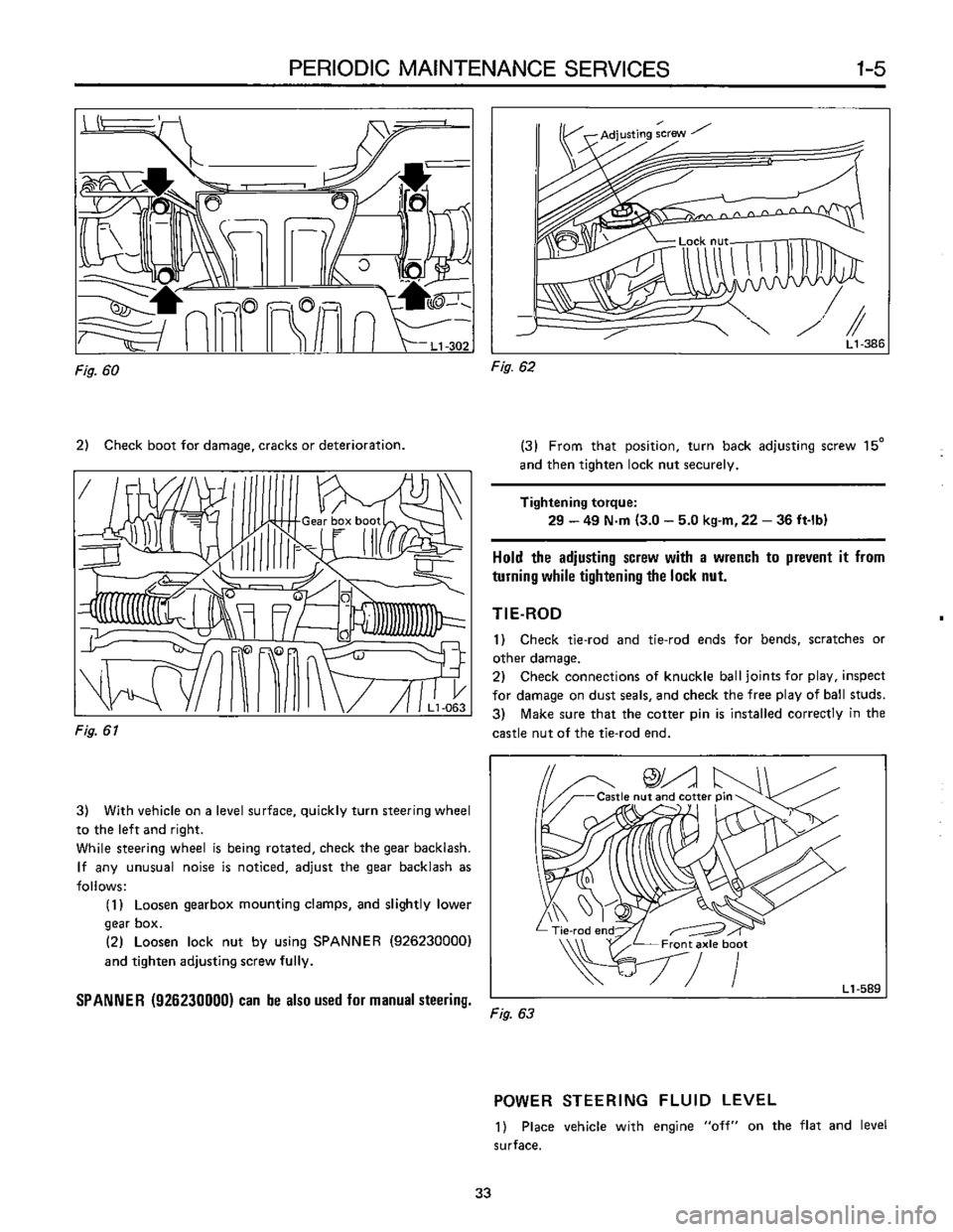 SUBARU LEONE 1989  Service Repair Manual 