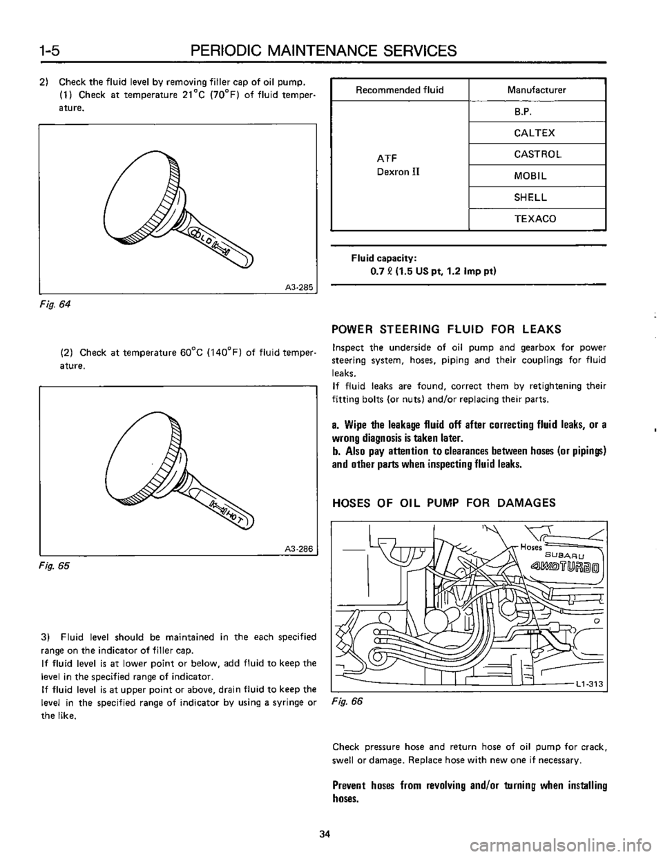 SUBARU LEONE 1989  Service Repair Manual 