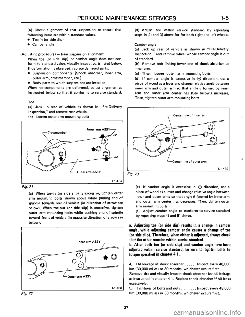 SUBARU LEONE 1989  Service Repair Manual 