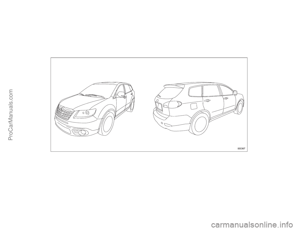 SUBARU TRIBECA 2008  Owners Manual ProCarManuals.com 