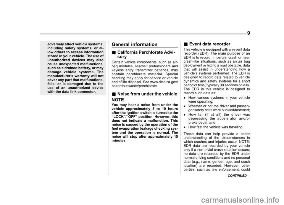 SUBARU ASCENT 2023  Owners Manual ������
