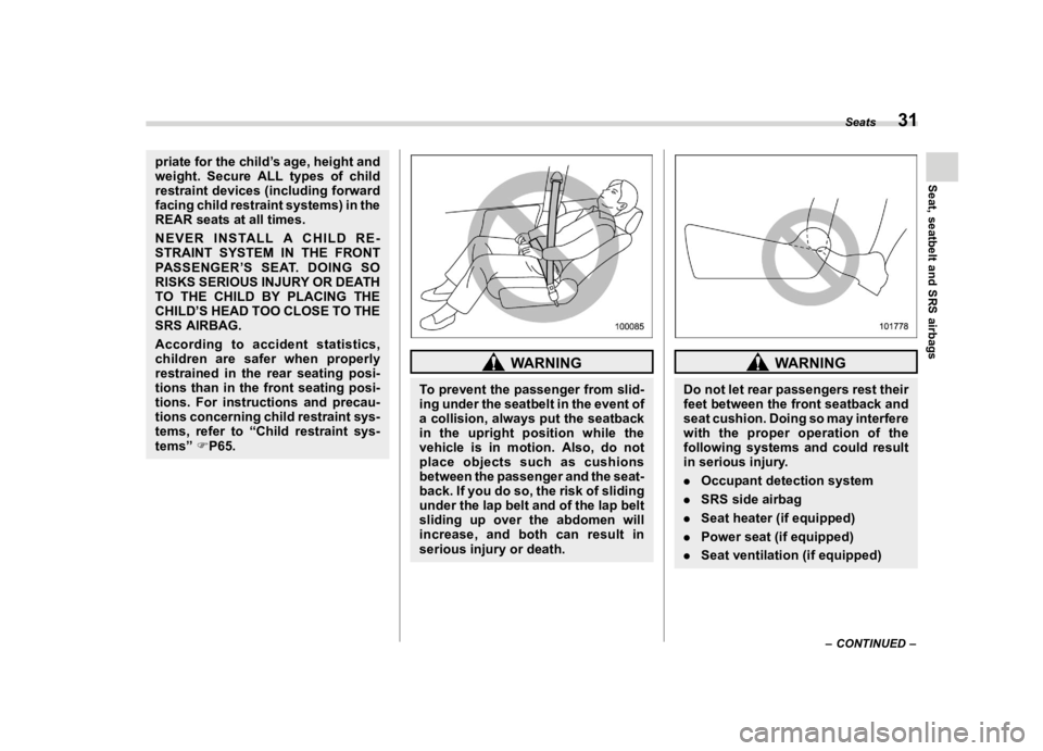 SUBARU ASCENT 2023  Owners Manual ������
