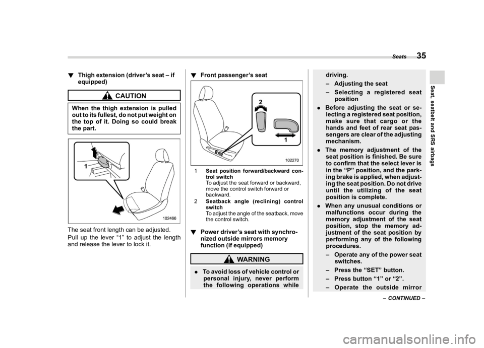SUBARU ASCENT 2023  Owners Manual ������
