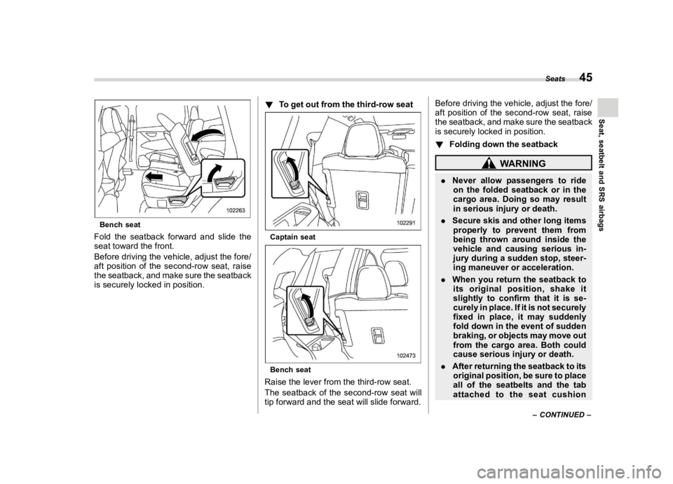 SUBARU ASCENT 2023  Owners Manual ������
