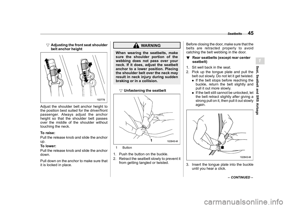 SUBARU CROSSTREK 2024  Owners Manual ������
