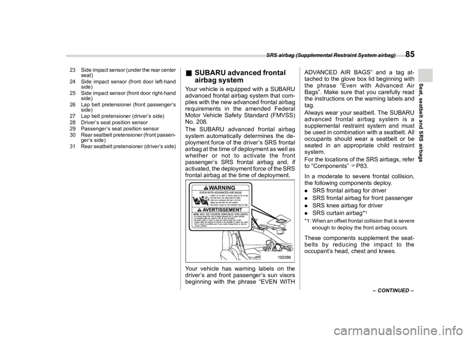 SUBARU FORESTER 2023  Owners Manual ������
