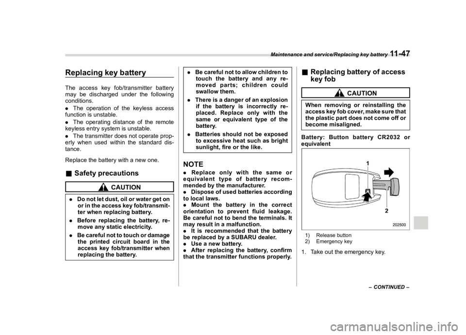 SUBARU IMPREZA 2023  Owners Manual �������
