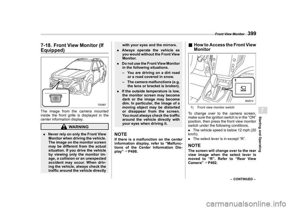 SUBARU LEGACY 2023  Owners Manual �������
