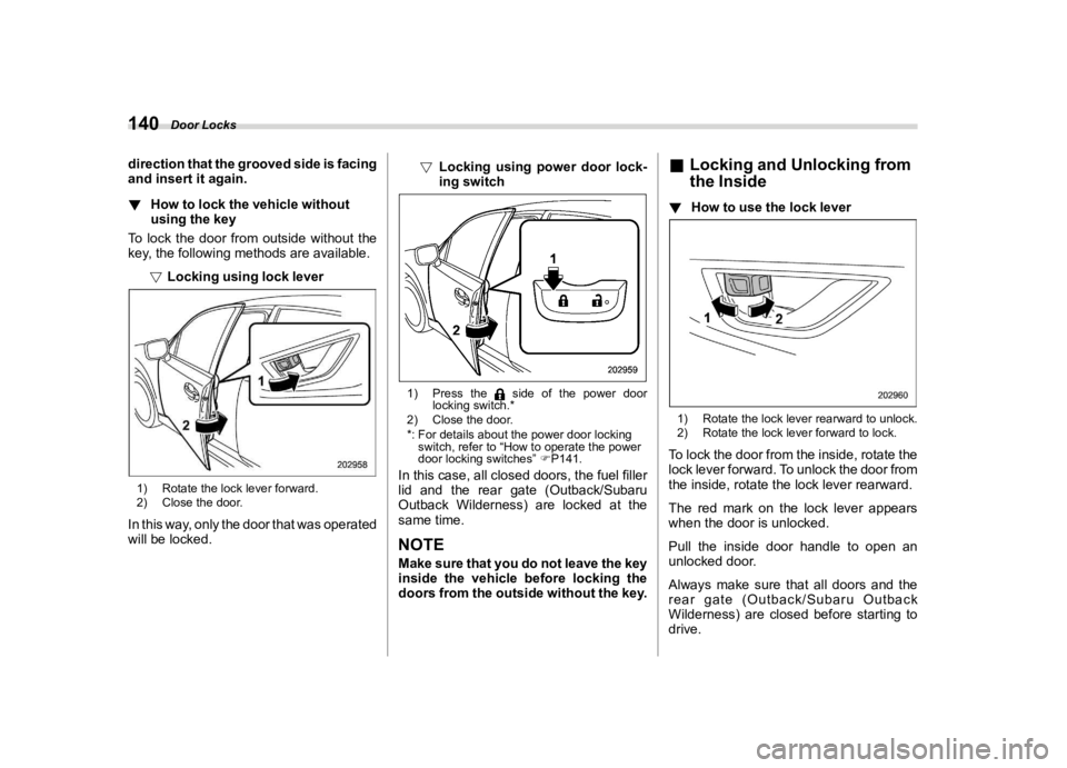 SUBARU OUTBACK 2023  Owners Manual �������
