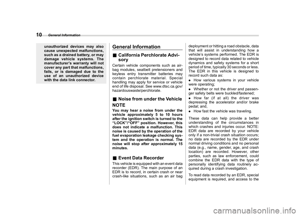 SUBARU OUTBACK 2023  Owners Manual ������
