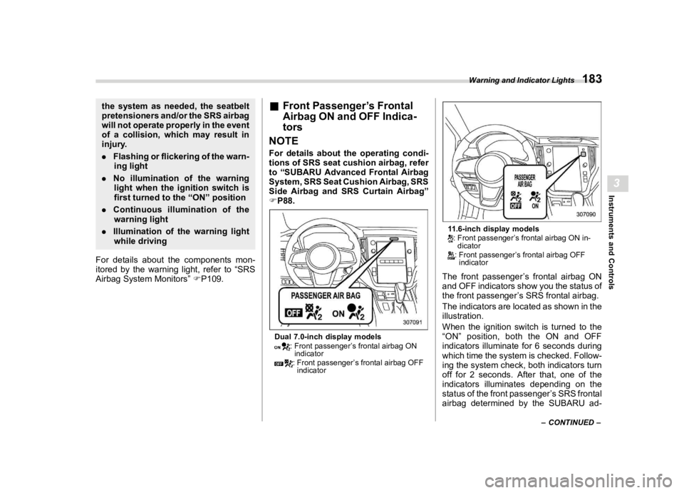 SUBARU OUTBACK 2023  Owners Manual �������
