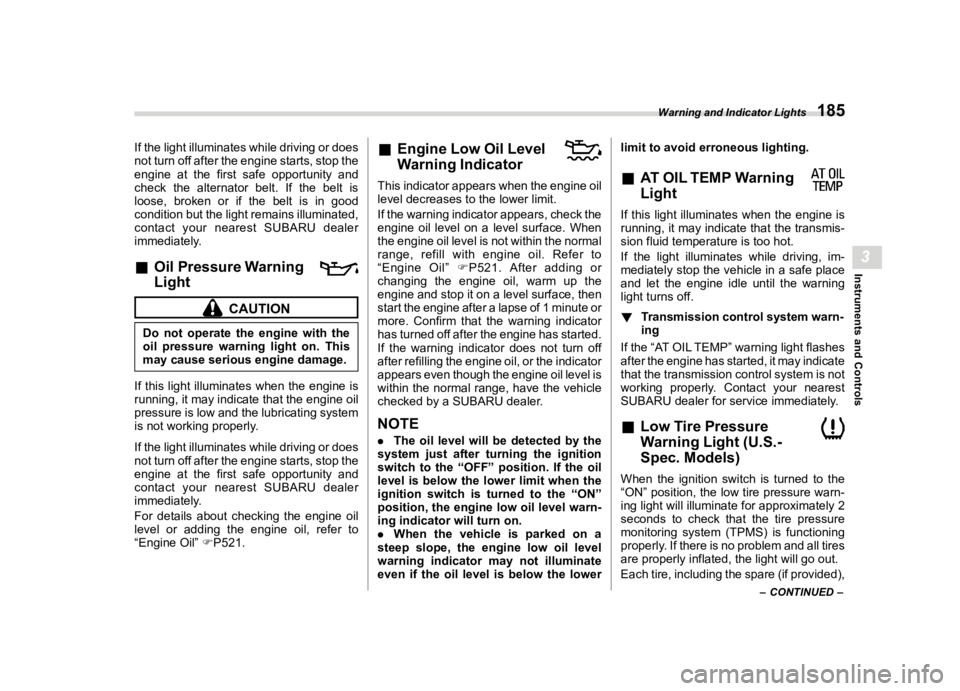 SUBARU OUTBACK 2023  Owners Manual �������

