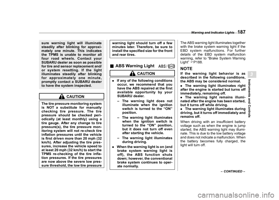 SUBARU OUTBACK 2023  Owners Manual �������
