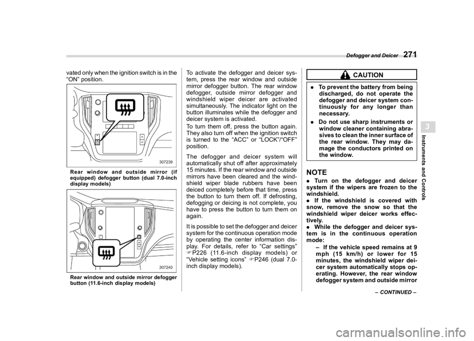 SUBARU OUTBACK 2023  Owners Manual �������
