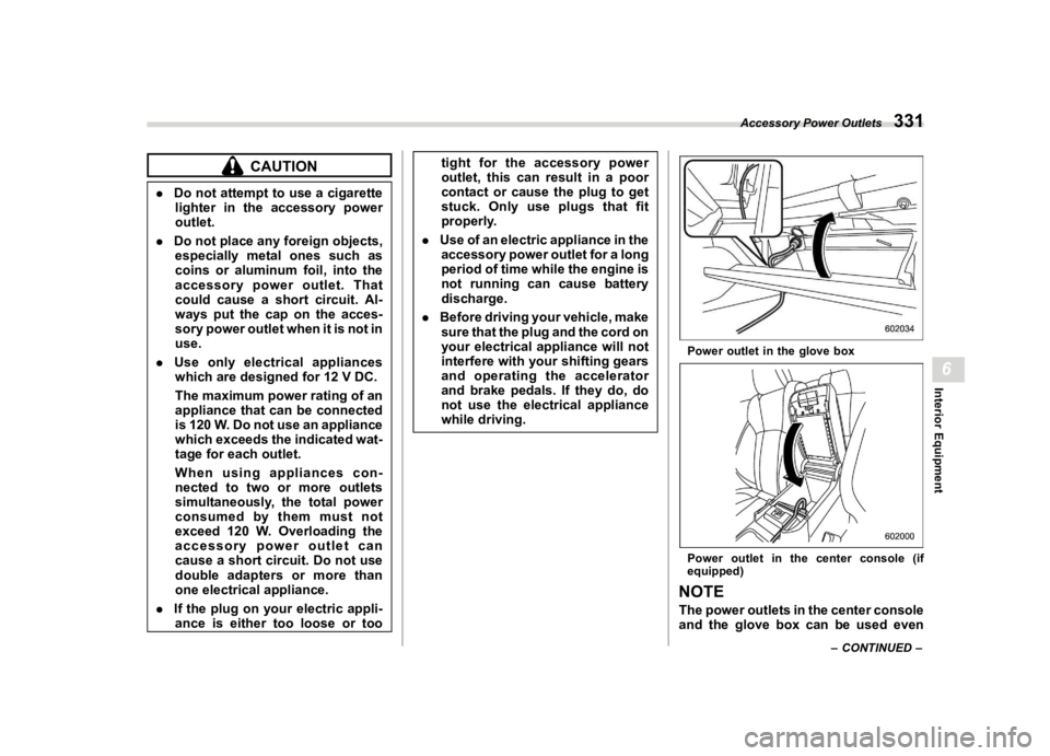 SUBARU OUTBACK 2023  Owners Manual �������
