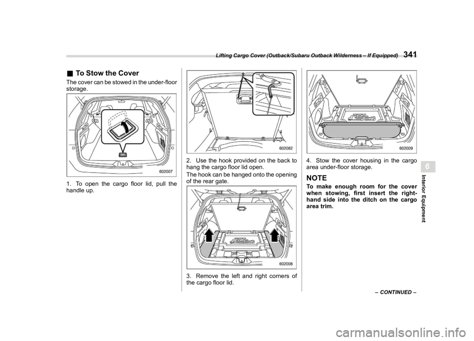 SUBARU OUTBACK 2023  Owners Manual �������
