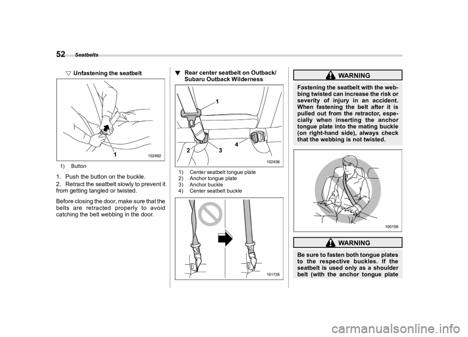 SUBARU OUTBACK 2023  Owners Manual ������
