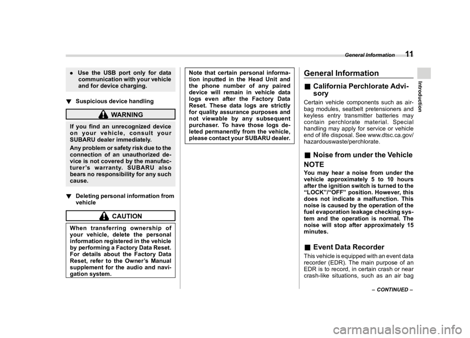 SUBARU OUTBACK 2024  Owners Manual ������
