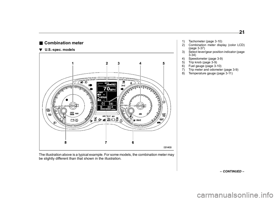 SUBARU WRX 2021  Owners Manual ������

