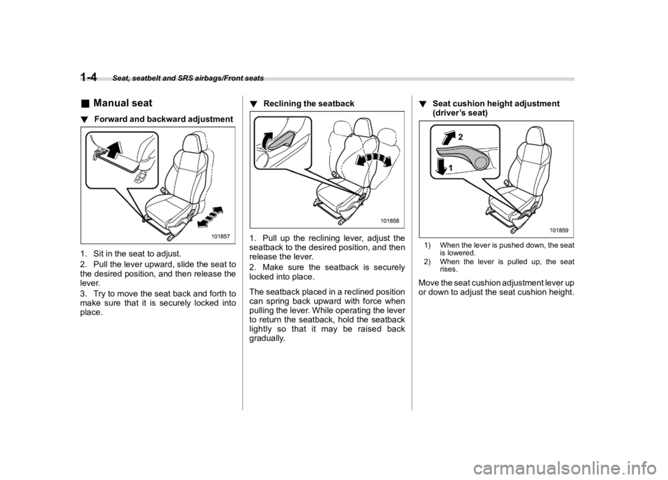 SUBARU WRX 2021  Owners Manual ������

