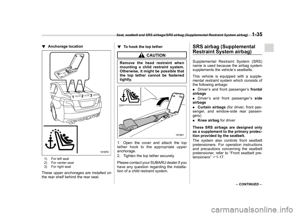 SUBARU WRX 2021  Owners Manual ������
