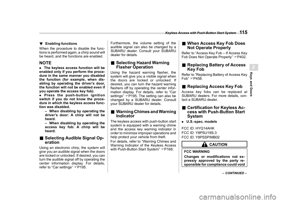 SUBARU WRX 2022  Owners Manual �������
