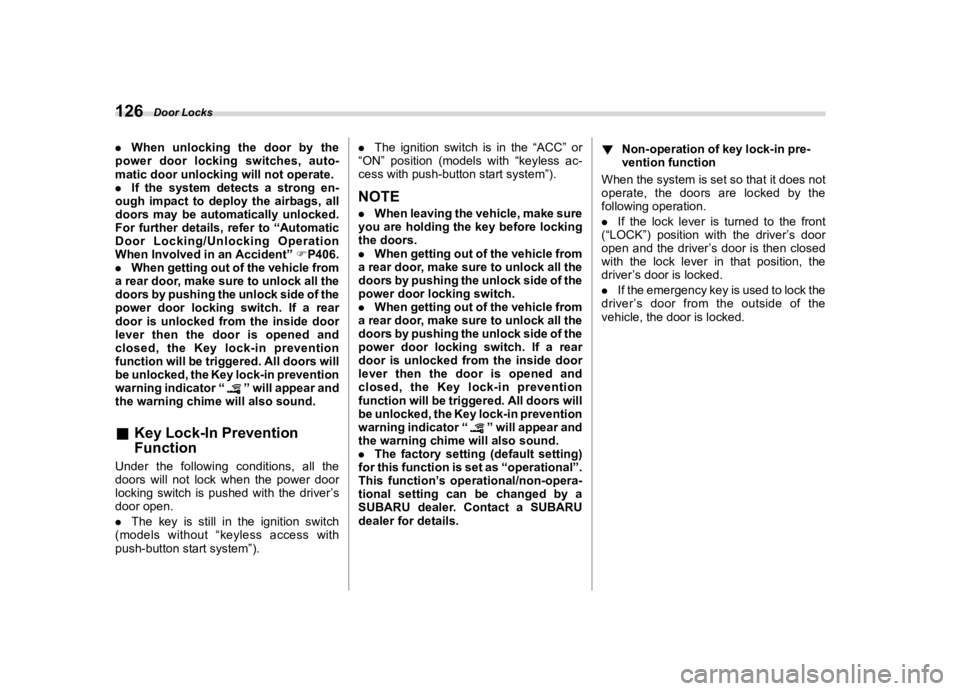 SUBARU WRX 2022  Owners Manual �������
