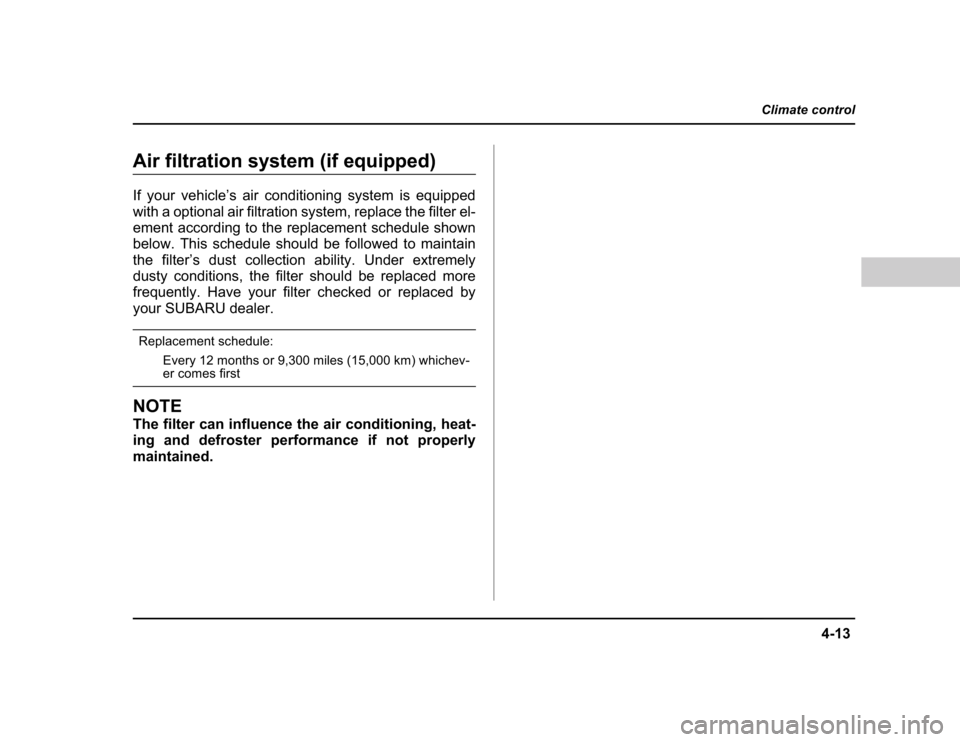 SUBARU BAJA 2004 1.G Owners Manual 