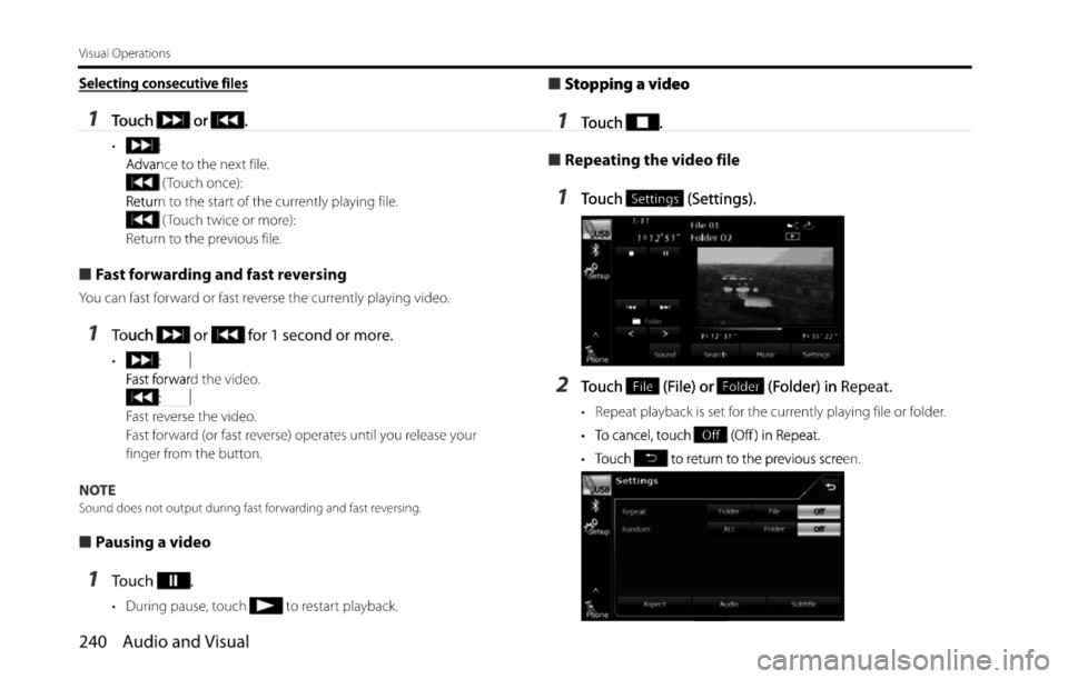 SUBARU FORESTER 2015 SJ / 4.G Navigation Manual 