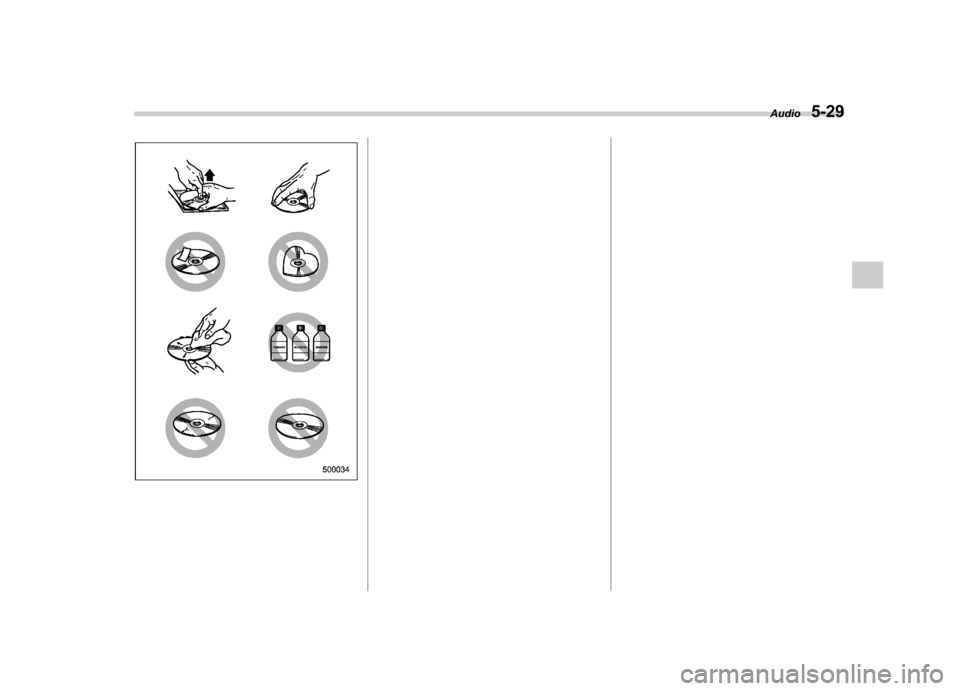 SUBARU OUTBACK 2008 4.G Owners Manual Audio5-29  