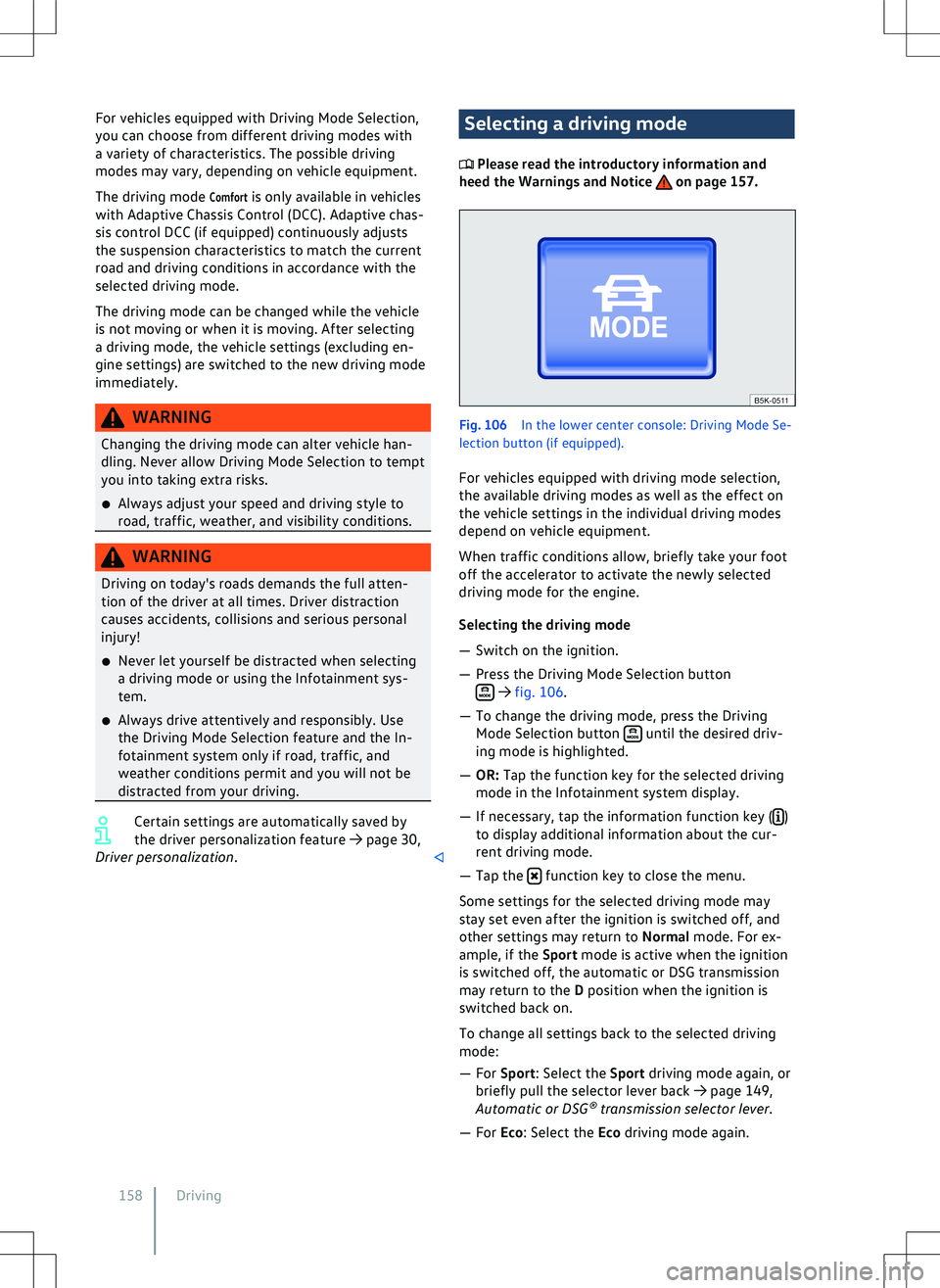 VOLKSWAGEN GOLF GTI 2020  Owners Manual 
