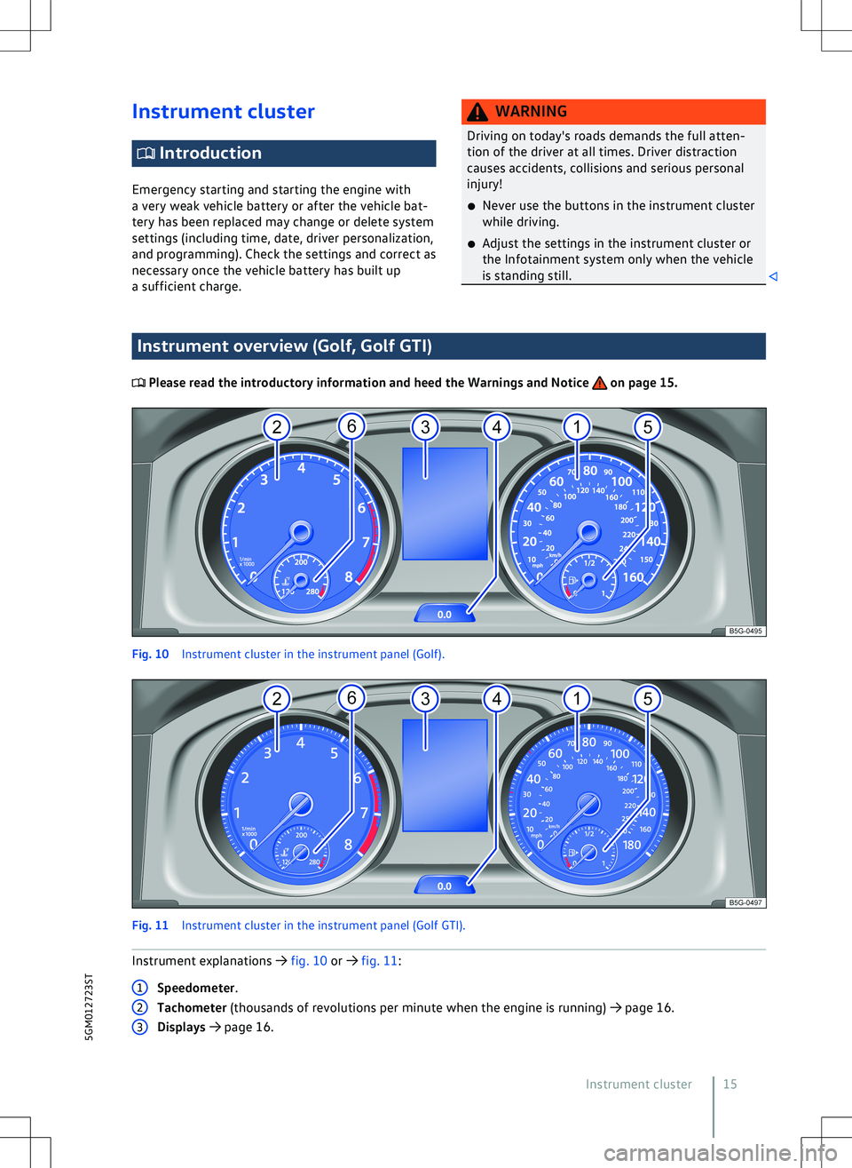 VOLKSWAGEN GOLF GTI 2020  Owners Manual 