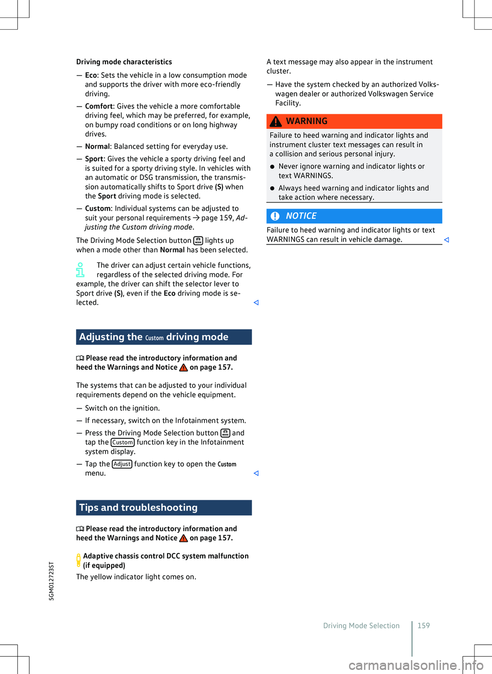 VOLKSWAGEN GOLF GTI 2020  Owners Manual 