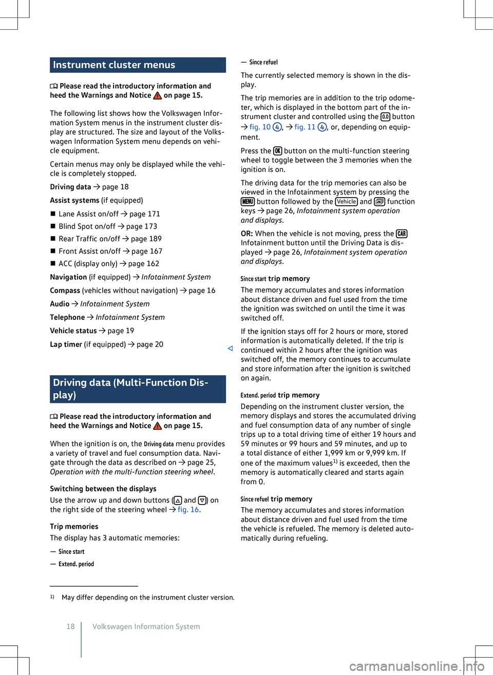VOLKSWAGEN GOLF GTI 2020  Owners Manual 
