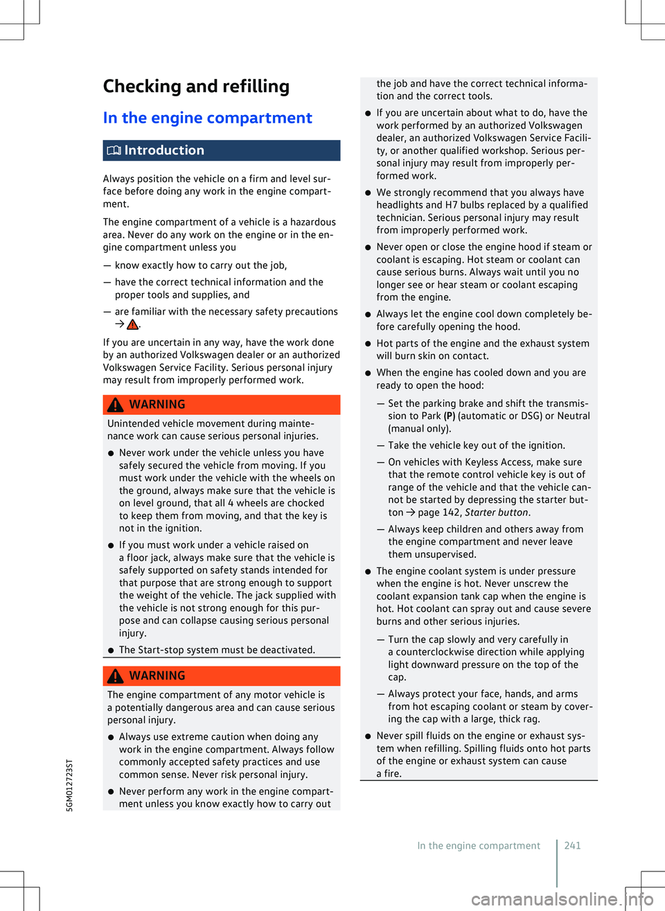 VOLKSWAGEN GOLF GTI 2020  Owners Manual 