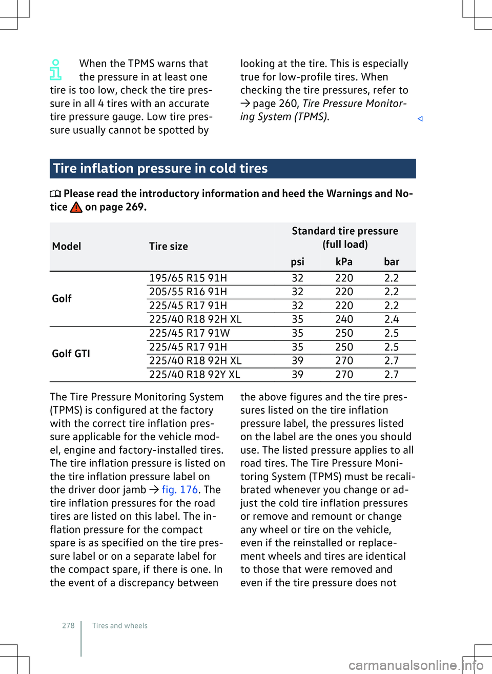 VOLKSWAGEN GOLF GTI 2020  Owners Manual 