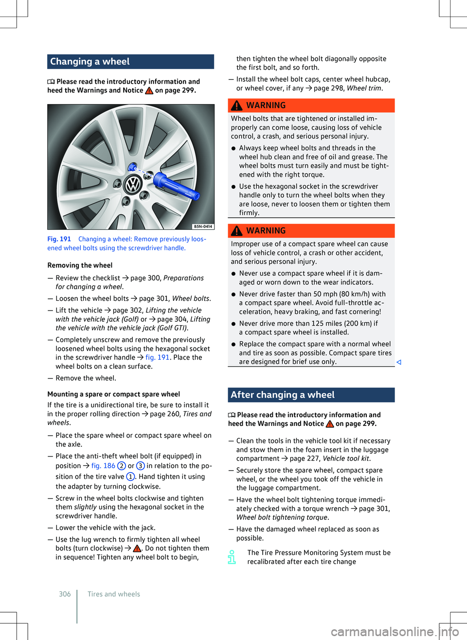 VOLKSWAGEN GOLF GTI 2020  Owners Manual 