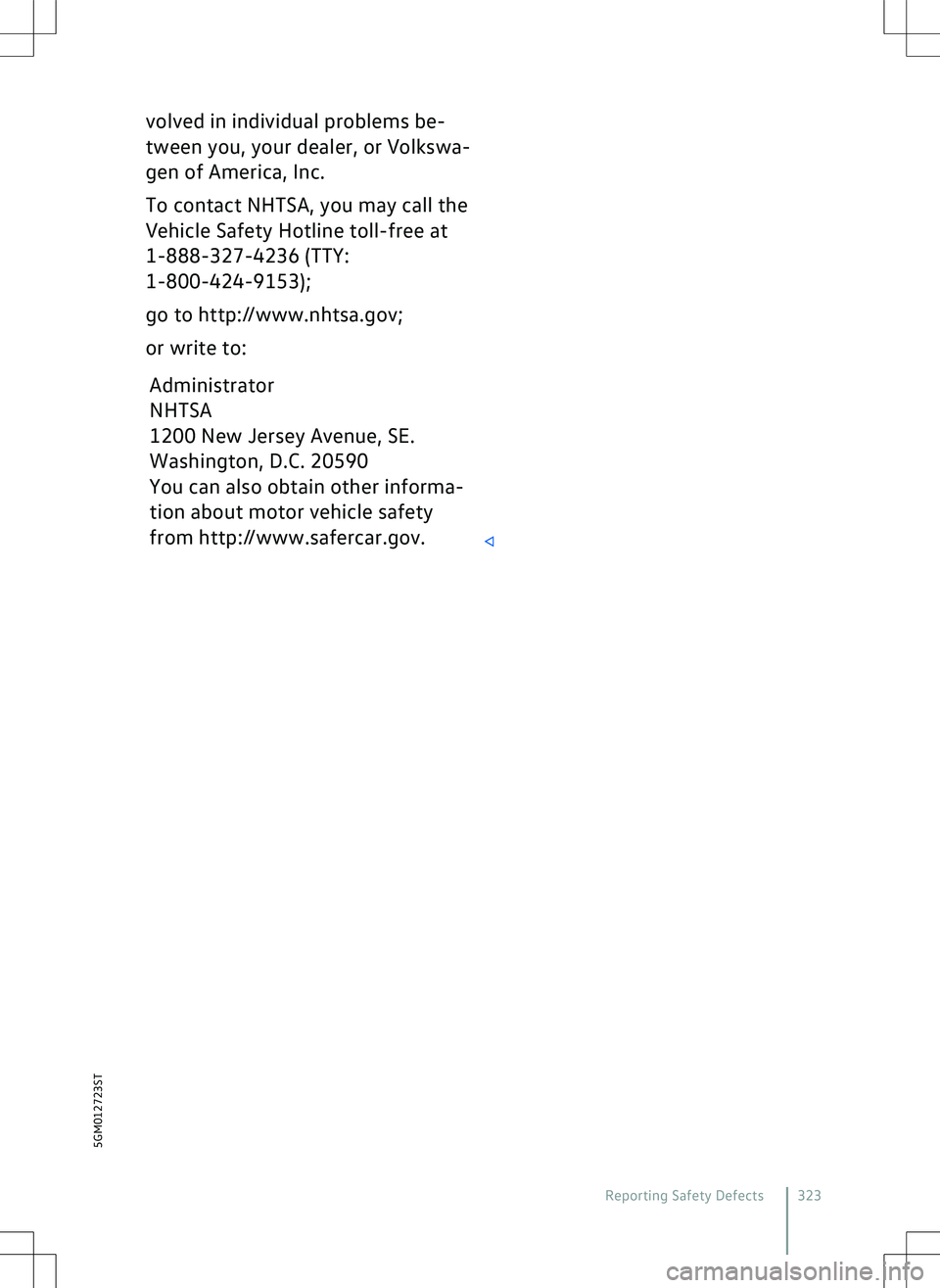 VOLKSWAGEN GOLF GTI 2020  Owners Manual 