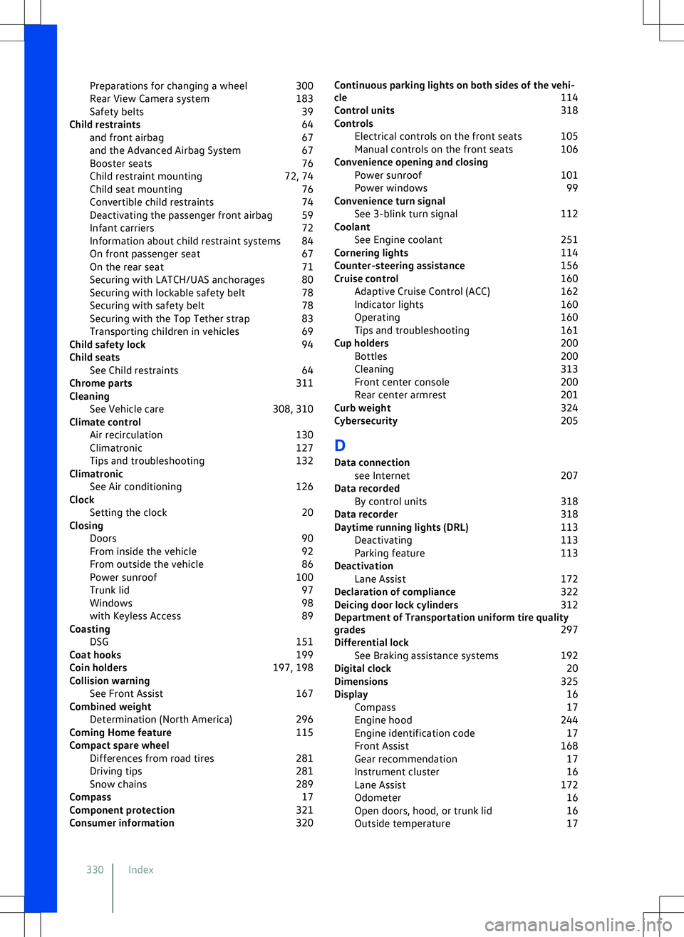 VOLKSWAGEN GOLF GTI 2020  Owners Manual 