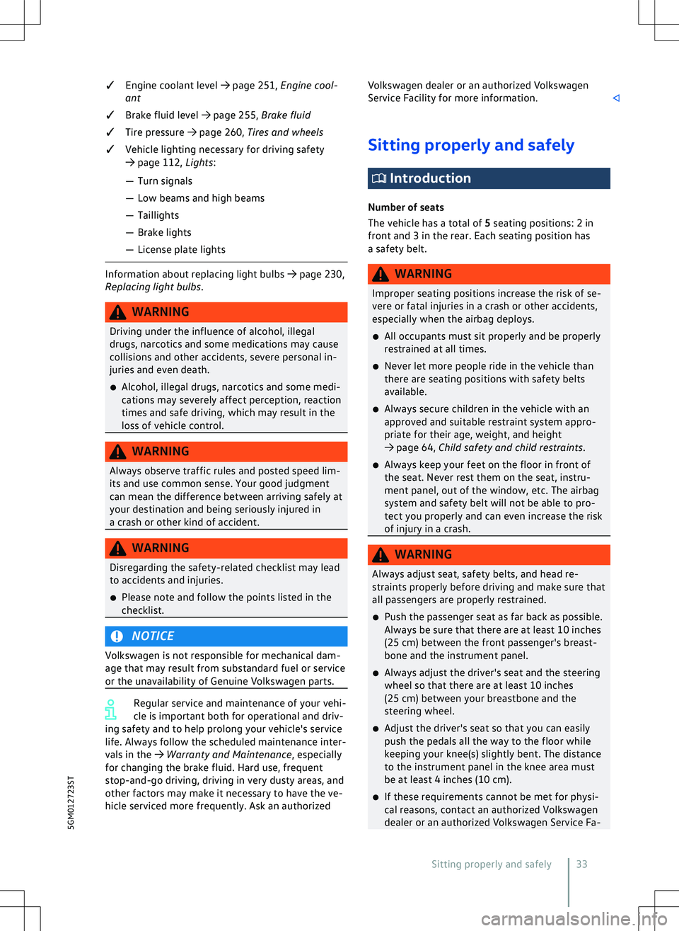 VOLKSWAGEN GOLF GTI 2020  Owners Manual 