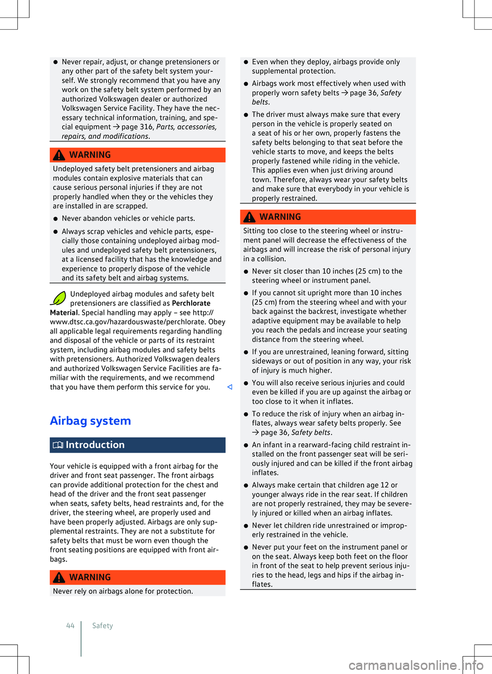 VOLKSWAGEN GOLF GTI 2020  Owners Manual 