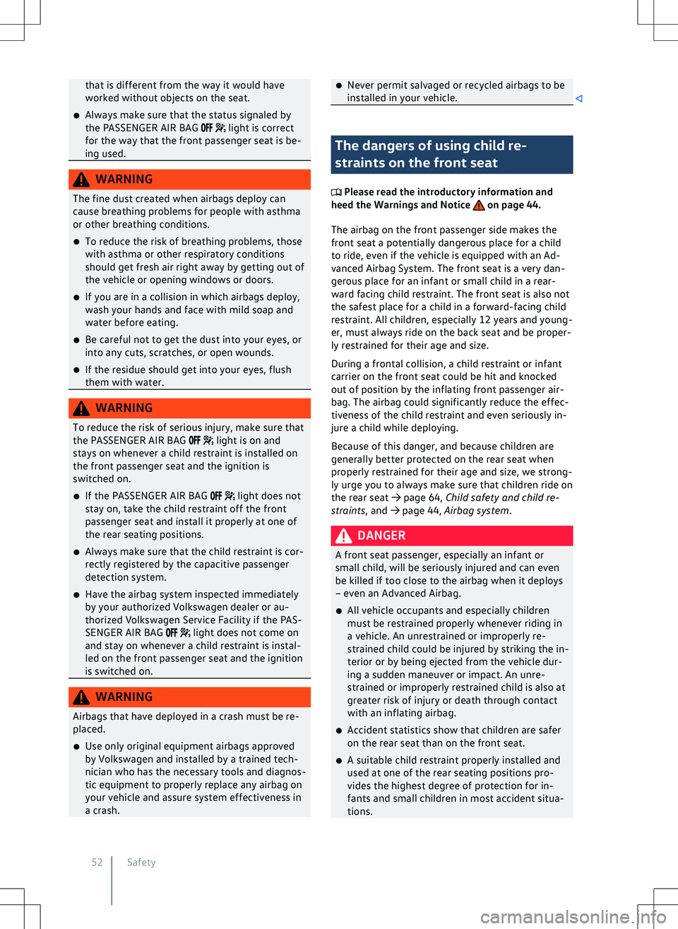 VOLKSWAGEN GOLF GTI 2020  Owners Manual 