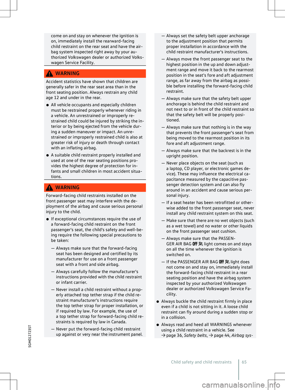 VOLKSWAGEN GOLF GTI 2020  Owners Manual 