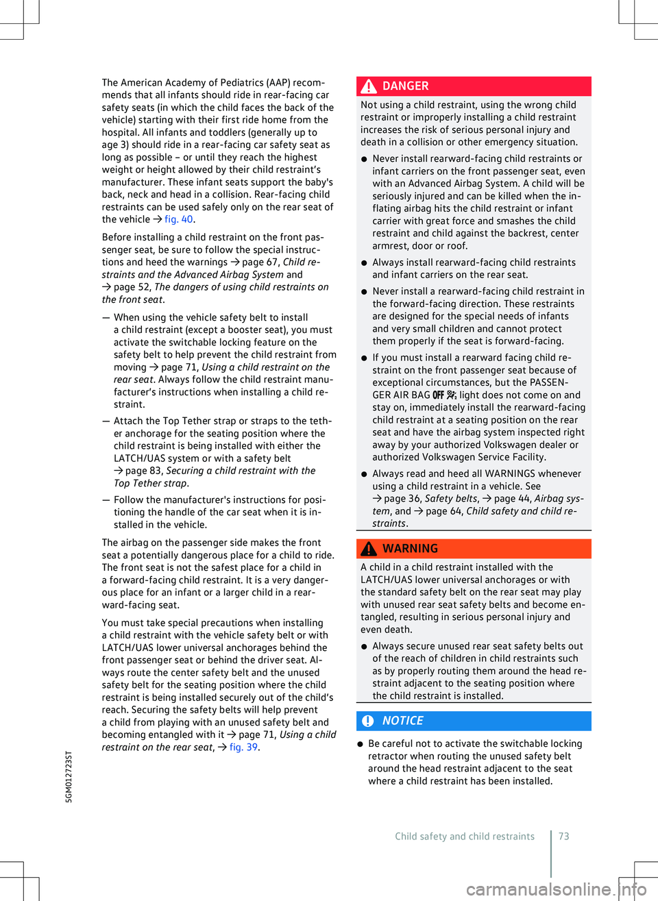 VOLKSWAGEN GOLF GTI 2020  Owners Manual 