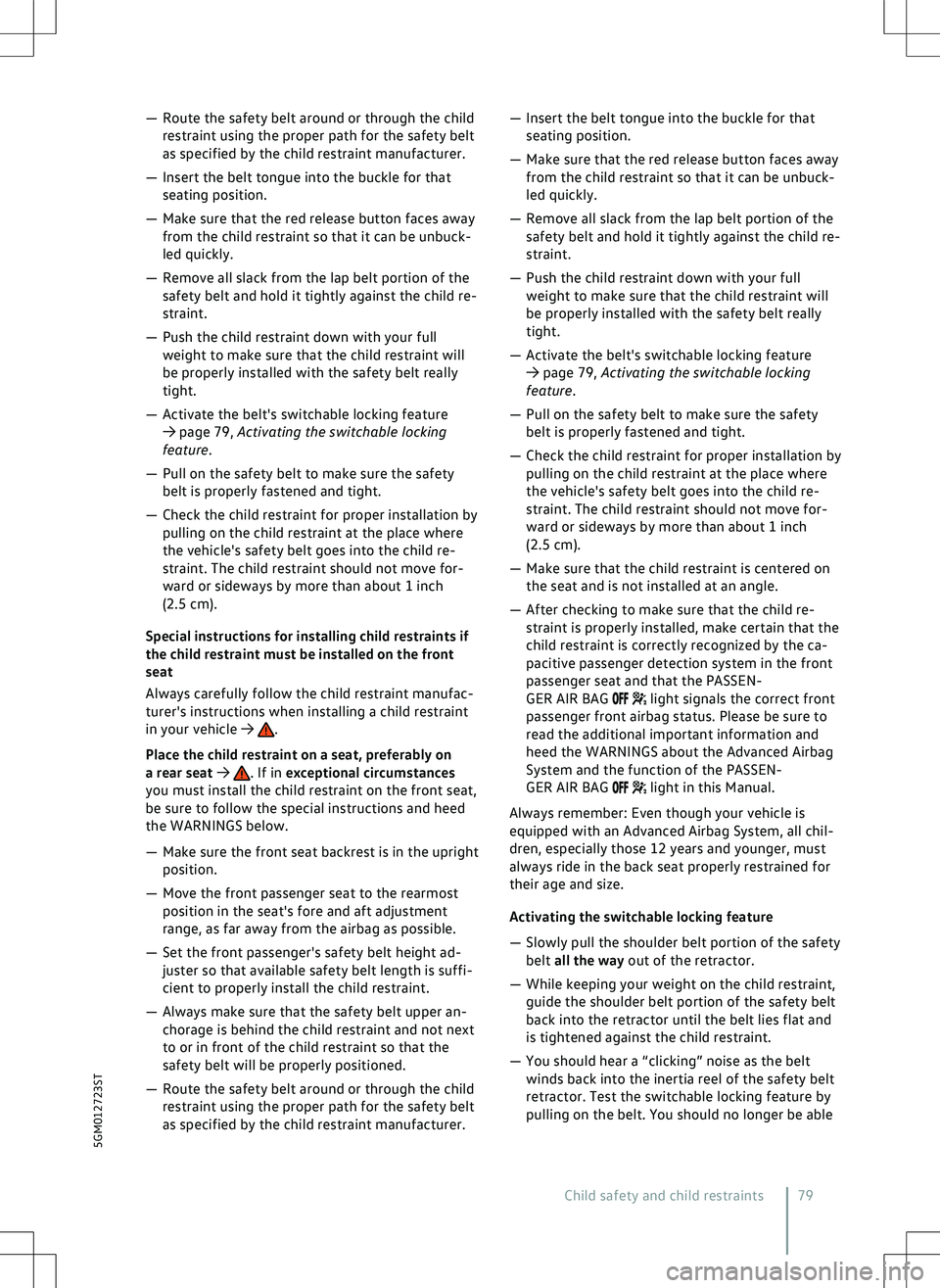 VOLKSWAGEN GOLF GTI 2020  Owners Manual 