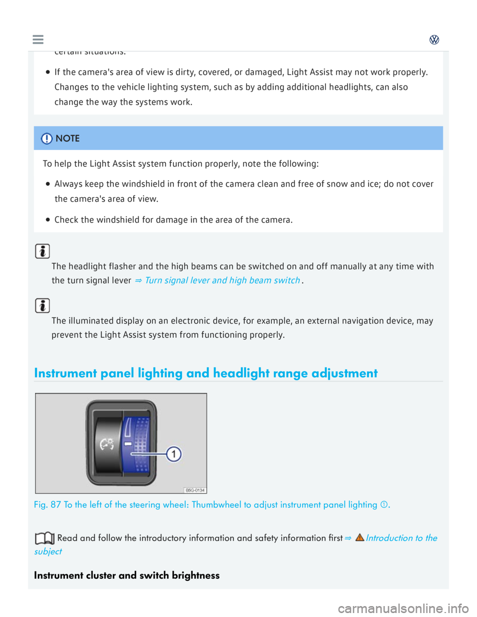 VOLKSWAGEN GOLF 7 2016  Owners Manual 