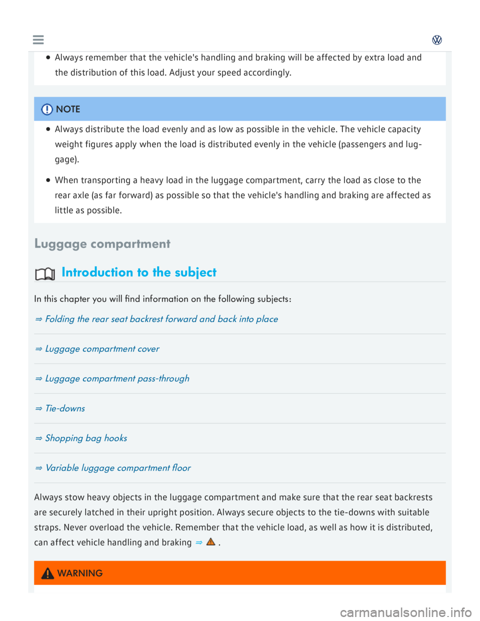 VOLKSWAGEN GOLF 7 2016  Owners Manual 
